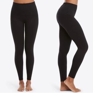 Spanx Very Black Look At Me Now Activewear Lounge Leggings Sz S(2-4) NEW